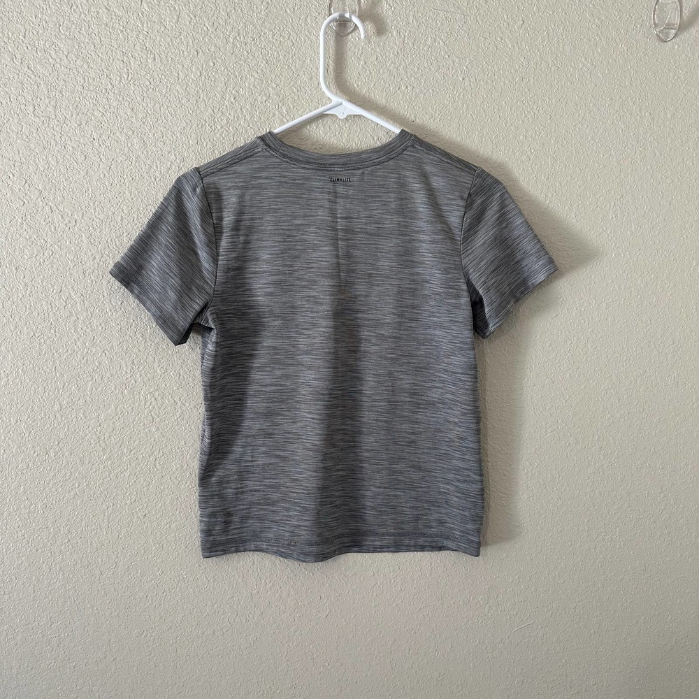 Adidas Gray Climatite Performance Activewear Shirt Youth Size Small (8) - Picture 3 of 10